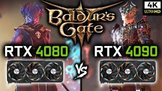 RTX 4080 vs RTX 4090 in Baldur's Gate 3 | 4K Benchmark