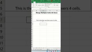 Merging Columns in Multiple Sets of Rows at Once - Excel Tips and Tricks