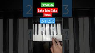 Saka Saka Saka Phonk tutorial on piano #shorts #piano #tutorial sakasakasakaphonk