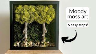 Make moody moss art with me!