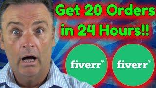 Get 20 Order in 24 Hours - Fiverr gig ranking 2021 - How to rank fiverr gig on first page