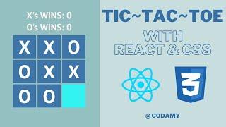 ReactJS Learner Project - TicTacToe with React and CSS! - REACT PROPS, HOOKS, COMPONENTS.