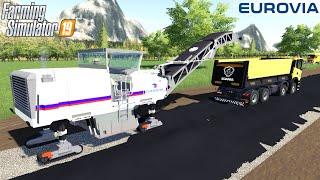 Farming Simulator 19 - RABOTEUSE EUROVIA Asphalt Milling Machine Road Construction