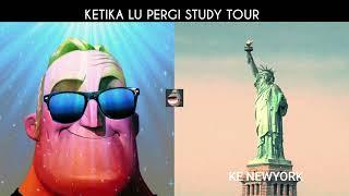 Mr incredible meme - KETIKA ADA ACARA STUDY TOUR