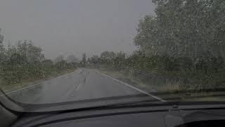 Hydrophobic Windshield Glass Test On Rain