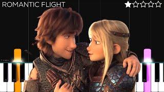 Romantic Flight (How To Train Your Dragon) | EASY Piano Tutorial