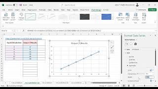 CHARTS : Correlation types in excel graphs