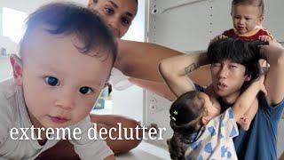 declutter & organize with a BABY   *huge* kids room clean up