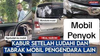 Bang Jago Kabur Setelah Ludahi dan Tabrak Mobil Pengendara yang Cekcok dengannya