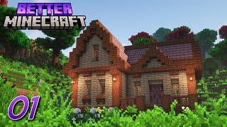 I Built a Cottage in Modded Minecraft | Better Minecraft Let’s Play | Ep 1