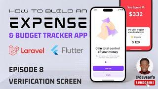 Episode 8: Penger (Expense Tracker App) - Verification Screen