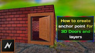 How to create Pivot/anchor point for 3D door/layers | node video tutorial | Vidtricks