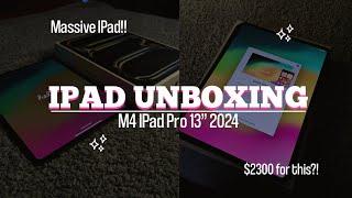 MY MASSIVE IPAD PRO 2024 UNBOXING!! | M4 iPad Pro 13" 2024 unboxing + setup