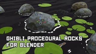 Tutorial: Ghibli style procedural rocks in blender