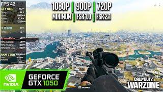 GTX 1050 | COD : Warzone 3 - 1080p, 900p, 720p, FSR