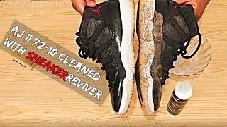 Dirty AJ 11 "72 -10" Extreme Cleaned With Sneaker Reviver