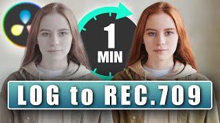 HOW TO convert LOG Footage to Rec.709 | Davinci Resolve 18 Tutorial