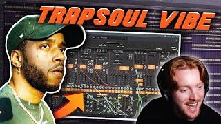 Making a Dark Trapsoul Beat for 6lack & Bryson Tiller!! (MY BEST MELODIES)