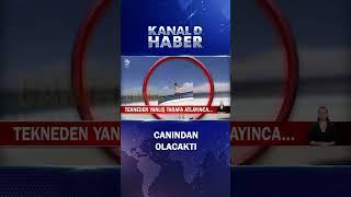 Hızla Giden Tekneden Atladılar! Yanlış Atlayış Canına Mal Olacaktı!