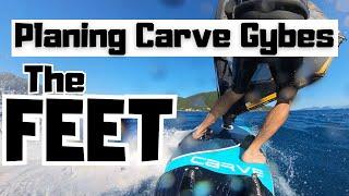 Windsurfing Carve Gybe Foot-Work                                                  Vassiliki Vasiliki