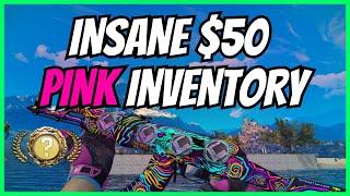 FULL PINK CS:GO INVENTORY FOR $50! The Best Cheap Pink CSGO Skins 2023!