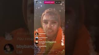 Lil Peep live on instagram drunk and happy high