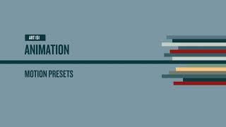 Adobe Animate Motion Presets