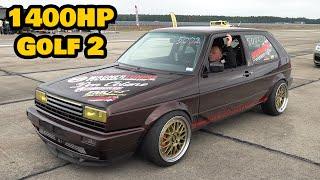 1400HP Volkswagen Golf 2 R33 Turbo!  FASTEST Golf 2 in the WORLD! 