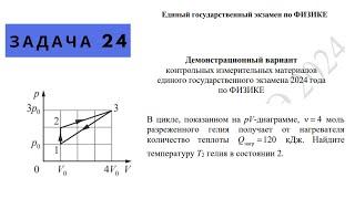 Задача 24 из проекта демоверсии ЕГЭ 2024 по физике