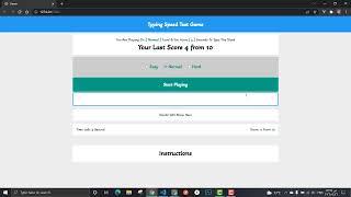 typing speed test game