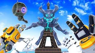 IMPALING a Kaiju on the Eiffel Tower - Kaiju Battle Simulator VR