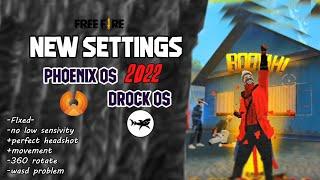 My Configuration Pc Phoenix OS  | Free fire Settings  |AIM STUCK 360 ROTATE FIX |Tech Drock Sinhala