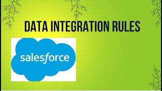 Data Integration Rules of Salesforce