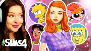Creating Sims as ICONIC Cartoon Characters in The Sims 4 CAS