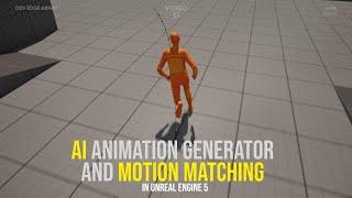 Motion Matching & AI Animation Generator in Unreal Engine! (Motorica AI)