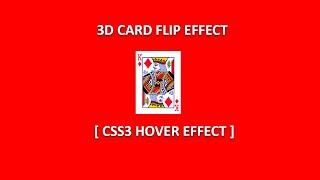 css3 flip card hover effect - 3d flip cards animation tutorial