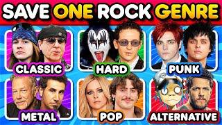 Save ONE Song  Rock Genres  Epic Rock Battle (6 Songs) | Music Quiz