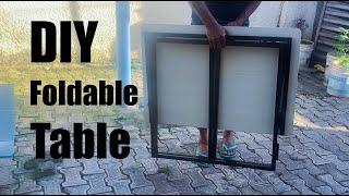 How to make a foldable table with metal frame | DIY