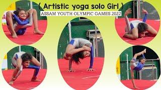 Solo Artistic Yoga // #Assam_Youth_Olympic games 2022 // #pratishruti_yoga_dance