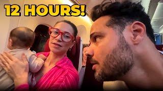 12-Hour Flight with Our Baby! Meeting Grandparents For the First time