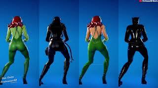 Fortnite What You Want Emote With Poison Ivy Cat Woman Skin Thicc ( ͡° ͜ʖ ͡°) Who Won ?