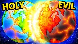 HOLY WORLD vs EVIL WORLD As Virtual Reality GOD (Deisim VR Funny Gameplay)