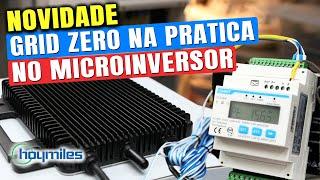 NOVO Microinversor Hoymiles HMS1000-2T com Grid Zero na Prática | Energia Solar OnGrid