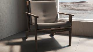 Armchair modeling in 3D max