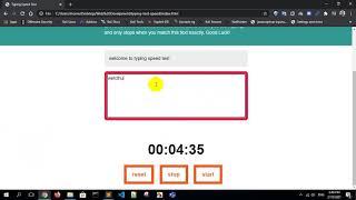 type speed test | Using HTML - CSS - JavaScript