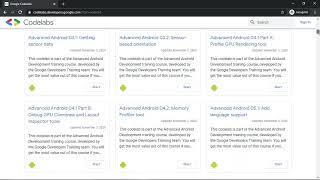 Introduction to Android Codelabs