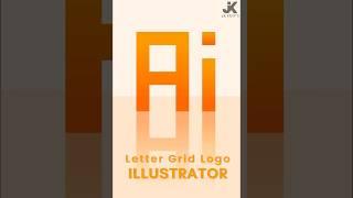 How to create letter gird logo in illustrator #illustrator #logo #graphics #tutorial