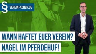 Haftung im Verein: Nagel im Pferdehuf!