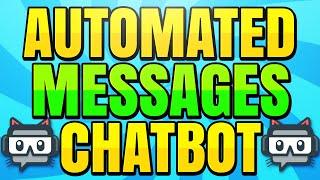 How to Setup Automated Twitch Messages with Streamlabs Chatbot Timers