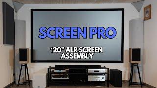 How to Assemble a 120” Fixed Frame Projector Screen (Screen Pro 120" ALR)